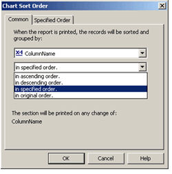 Chart Sort Order